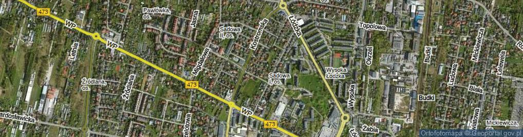 Zdjęcie satelitarne Grabowa ul.